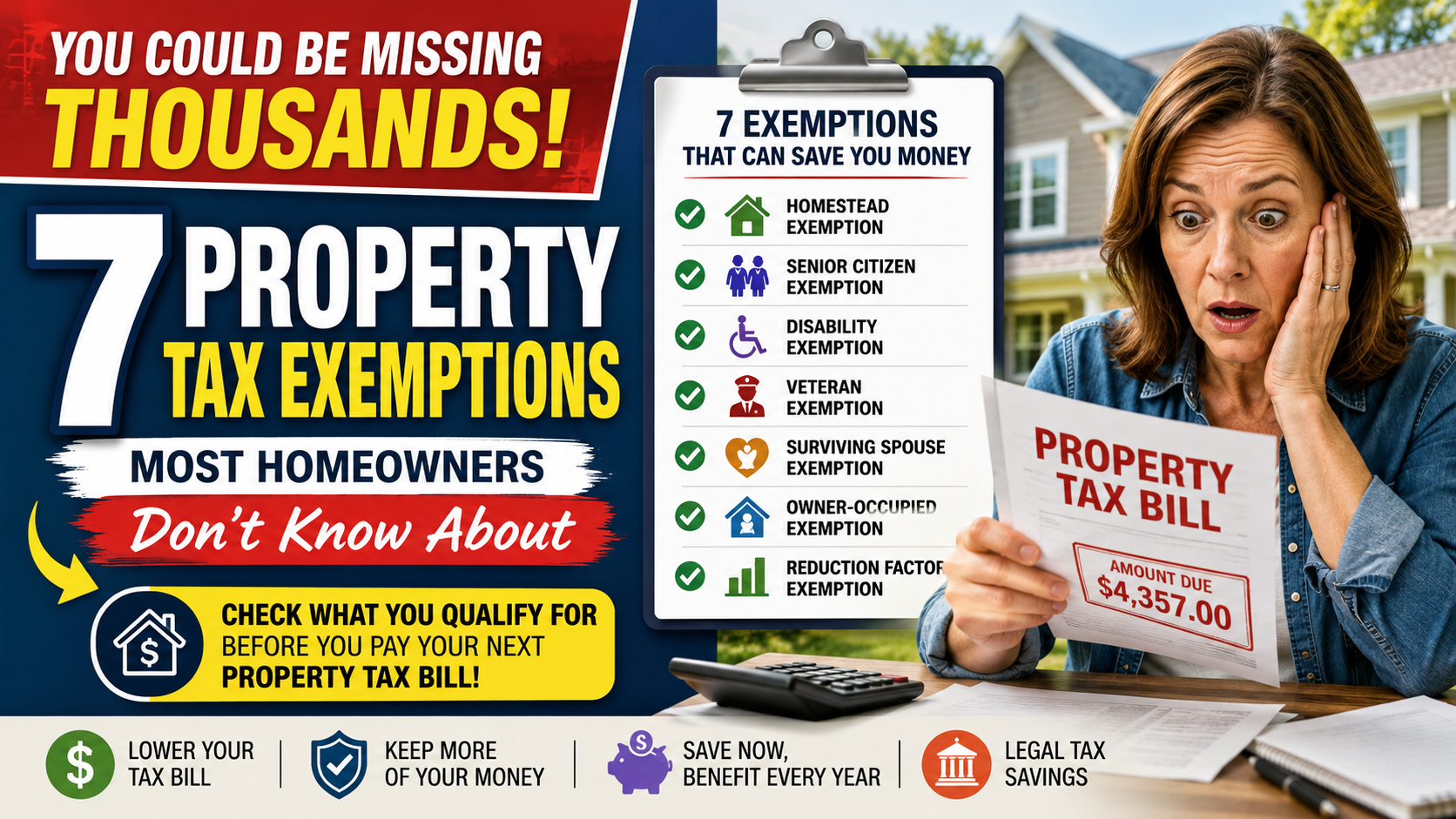 7 Property Tax Exemptions Most U.S. Homeowners Don't Know About