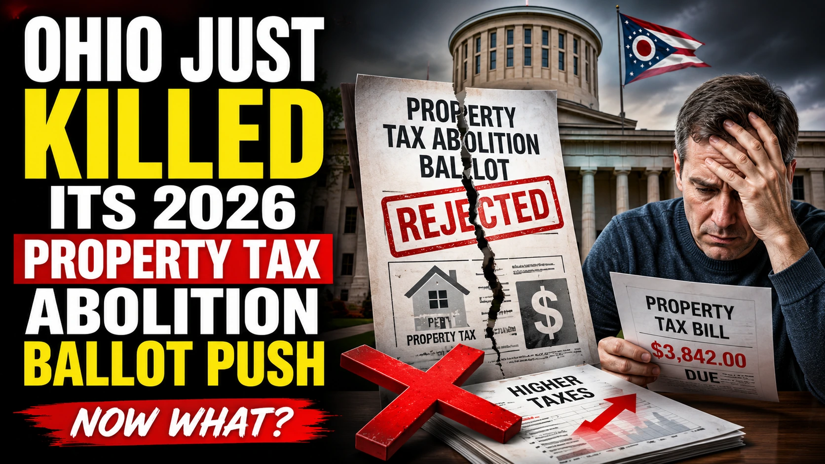 Ohio Just Killed Its 2026 Property Tax Abolition Ballot Push. Now What?