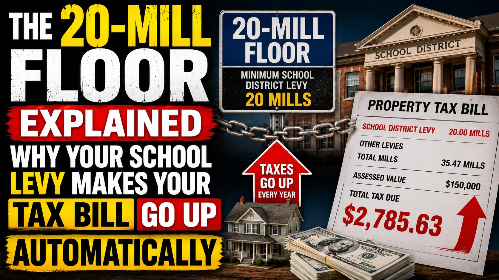 The 20-Mill Floor Explained: Why Your School District Levy Is Making Your Cuyahoga Property Tax Bill Go Up Automatically