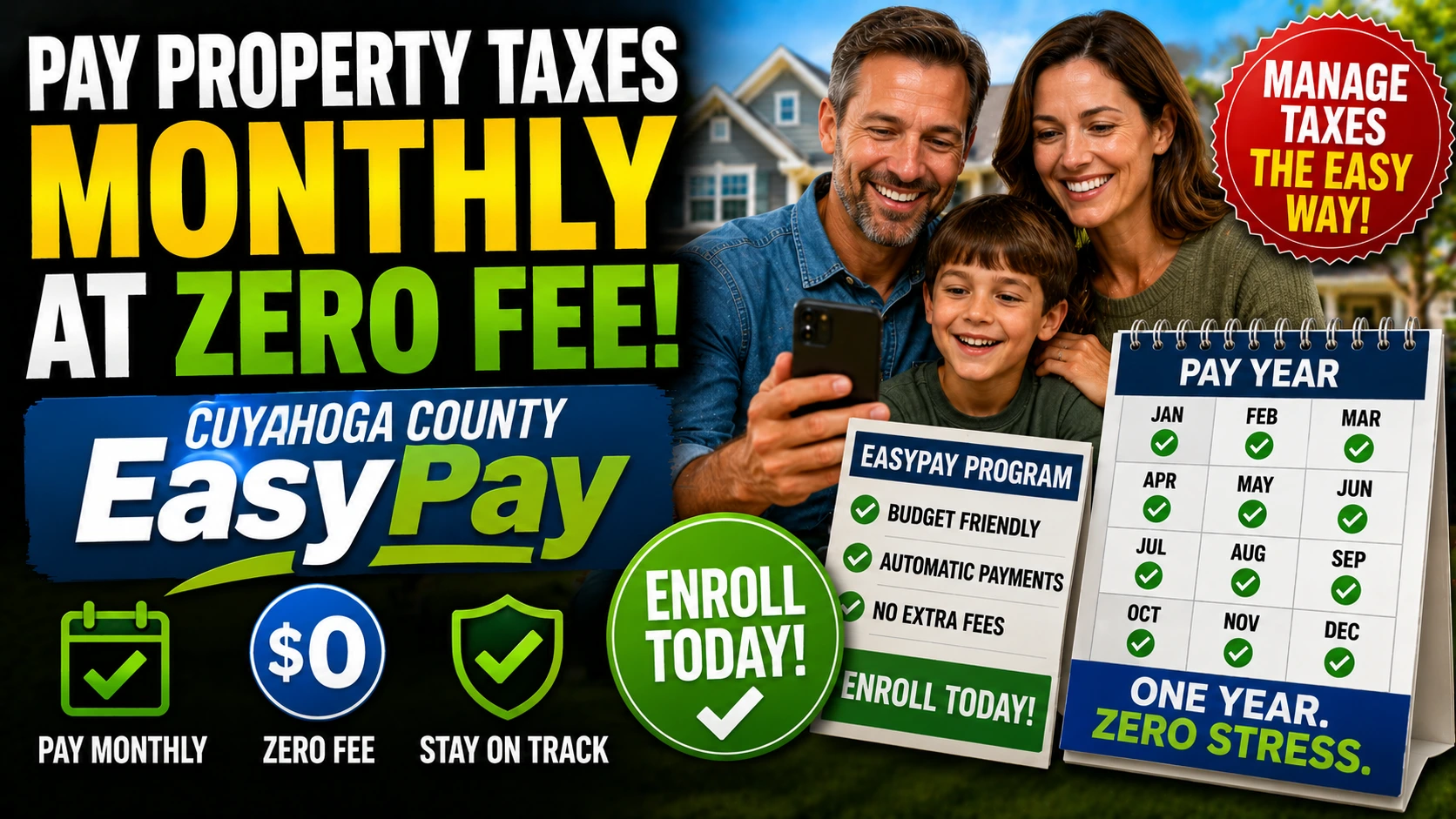 The Cuyahoga County EasyPay Program Lets You Pay Property Taxes Monthly at Zero Fee — Here Is How to Enroll