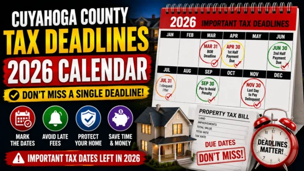 Every Important Cuyahoga County Property Tax Deadline Left in 2026 — Marked on a Calendar So You Don't Miss a Single One