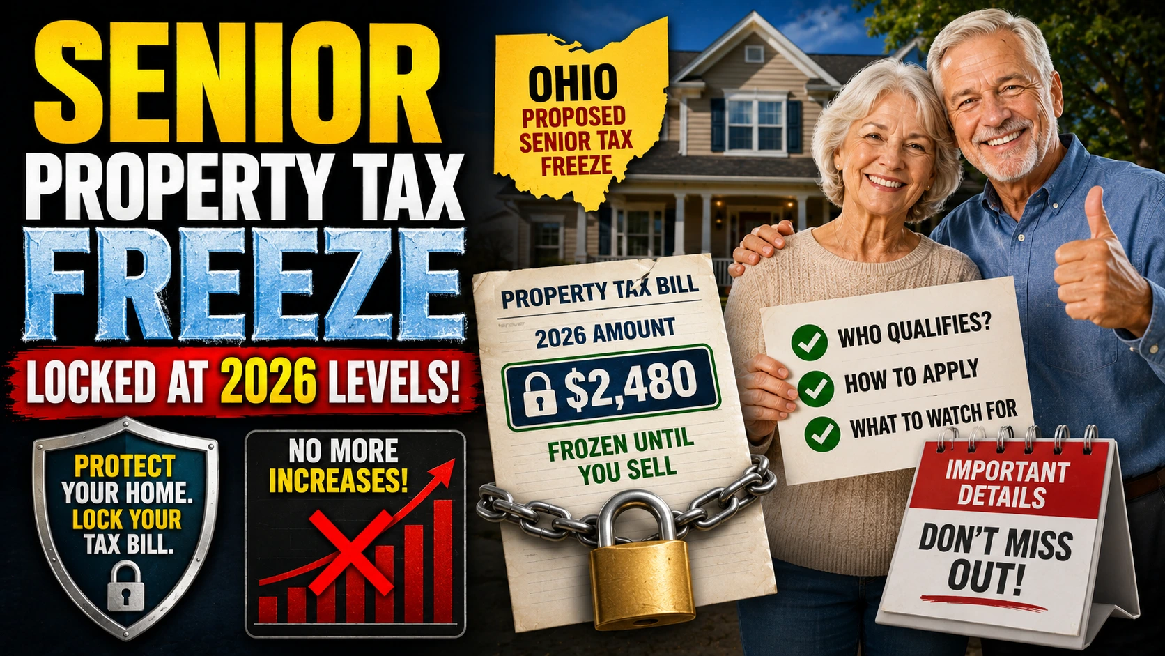 Ohio's Proposed Senior Property Tax Freeze Would Lock Bills at 2026 Levels — Here Is Who Would Qualify and What to Watch For