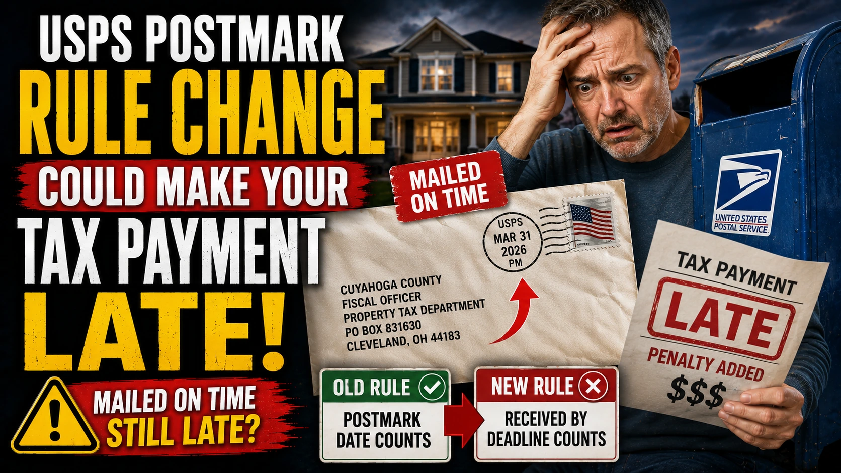 The USPS Postmark Rule Change That Could Make Your Cuyahoga County Tax Payment Late — Even If You Mailed It on Time